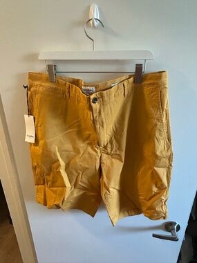 Men's Mustard Casual Chino Shorts - Size 40